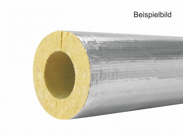 MineralwolIe Isolierschale für 28er Rohr - alukaschiert