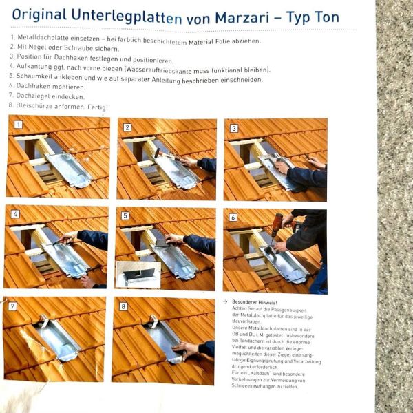 Marzari Metalldachplatte Typ H264, verzinkt NEU eingetroffen